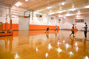 mike daniel recreation center basketball court/players - menu about us image